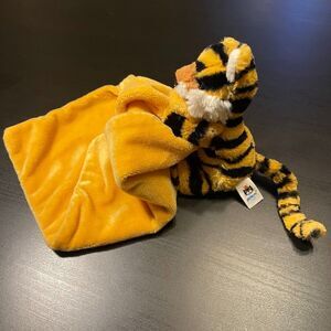Jellycat Bashful Tiger Soother Security Blanket Baby Lovey Orange Black Soft